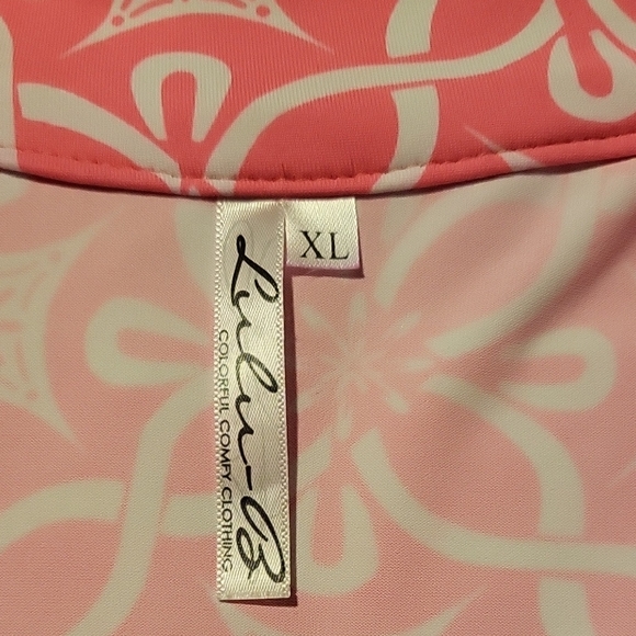 Lulu-B Pink Floral Sleeveless Blouse - Picture 6 of 7